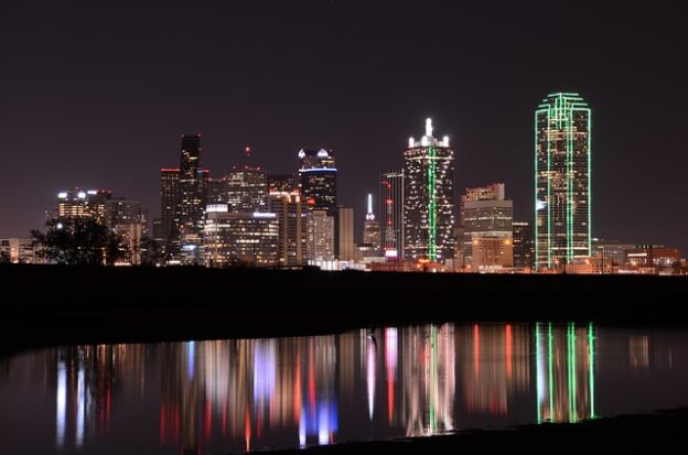 Dallas skyline for Texas Hotel